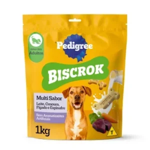 Biscoito Pedigree Biscrok para Cães Adultos Multi 1 kg