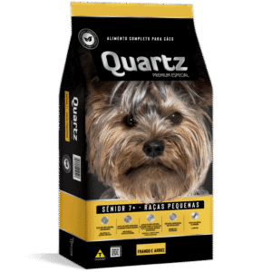 Ração Quartz Sênior Raças Pequenas Premium Especial 10,1kg - Sabor Frango e Arroz
