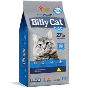 Ração Premium Billy Cat Select Mix Sabor Frango, Carne e Peixe 10,1kg