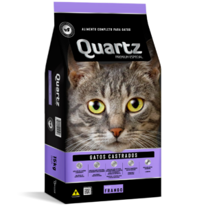 Ração Premium Especial Quartz Gatos Castrados – Sem Corantes – Sabor Frango 1kg