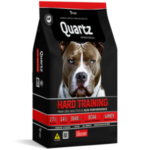 Ração Premium Especial Quartz Hard Training - Cães Adultos de Alta Performance - Sabor Carne, Frango e Batata Doce 15kg