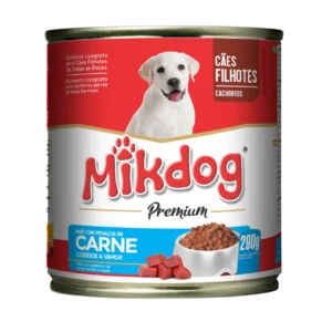 Patê Lata Mikdog Filhote Carne 290g