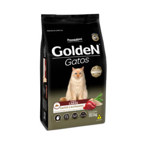 Ração Golden para Gatos Castrados Sabor Carne 10,1kg