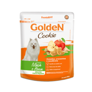 Cookie Golden Cães Adultos Porte Pequeno Maçã e Aveia 350 g