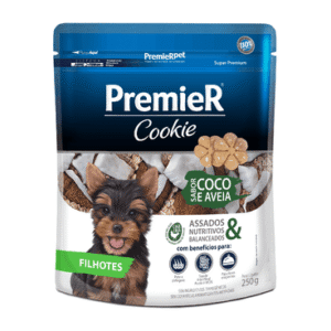 Cookie Premier Cães Filhotes Coco e Aveia 250 g