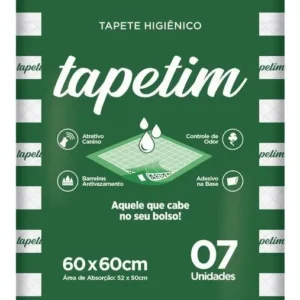 Tapete Higiênico Cães Tapetim 60x60cm 7 Unidades