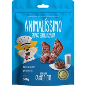 Bifinho Animalissimo Sabor Carne e Leiite para Cães Filhotes - 50g