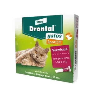 Vermífugo Drontal Spot On para Gatos 5kg a 8kg 1 bisnaga