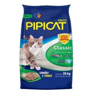 Areia Higiênica Pipicat Classic para Gatos 20kg