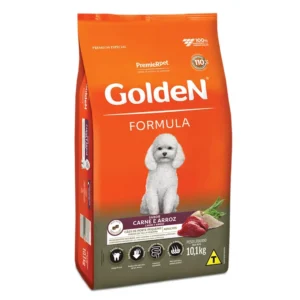Ração Golden Formula Cães Adultos Raças Pequenas Carne e Arroz Mini Bits 10,1 kg
