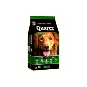 Ração Quartz Essencial Cães Adultos Todas as Raças Sem Corantes - Sabor Frango e Arroz 15kg