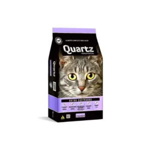 Ração Quartz Gatos Castrados - Sem Corantes - Sabor Frango 10,1kg