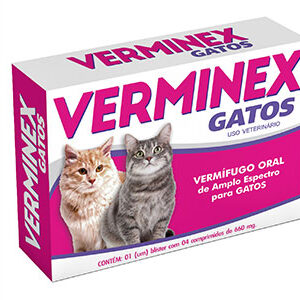 Verminex Gatos – Vermífugo Oral - 4 Comprimidos